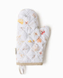 Linen oven mitt (1 pcs) in Meadow print