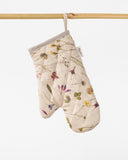 Linen oven mitt (1 pcs) in Botanical print