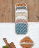Linen pot-holder (1 pcs) in Gray blue