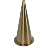 Lisbon Floor Lamp with On/Off Switch Coned Base Hanging White Shade