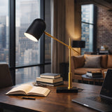 Lumora Table Lamp - Black outer - White inner