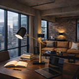 Lumora Table Lamp - Black outer - White inner