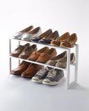 Two-Tier Expandable Shoe Rack (11.8" H) - Steel