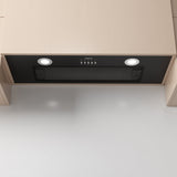 CIARRA 29 Inch Range Hood Insert, 450 CFM, Built-In Under Cabinet, Black Finish CAB75913E-OW