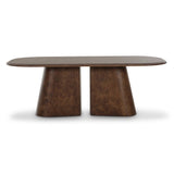 Gladyss 87" Burl Oval Dining Table