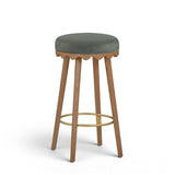 Oodle Performance Vegan Mohair Bar and Counter Stool