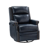 Louise Genuine Leather Swivel Rocker Recliner