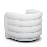 Curves Performance Velvet Swivel Accent Chair