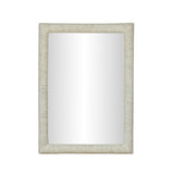 Orpheus 34"X47" Ribbed Faux Stone Rectangular Wall Mirror