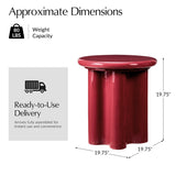 Mycale End Table-RED