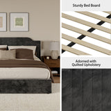 Stuart Hydraulic Lift Up Storage Upholstered Platform King Bed