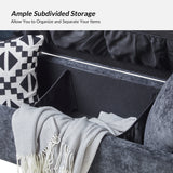 Arrigo Upholstered Flip Top Storage Bench