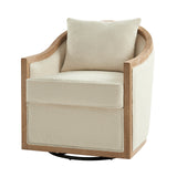 Paul Jess Farmhouse Swivel Chair IVORY