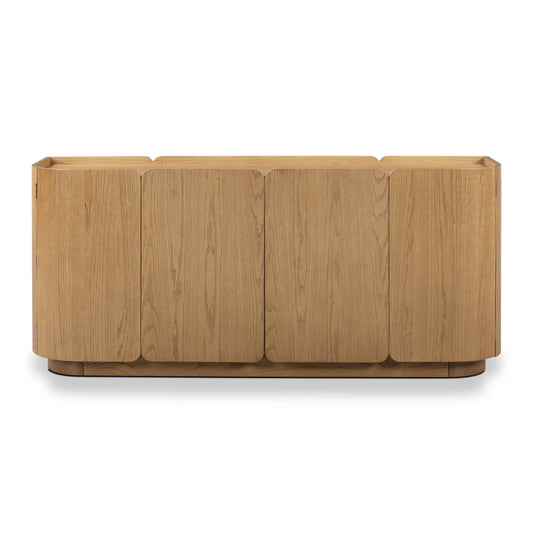 Moora 70" Natural Ash 4-Door Sideboard