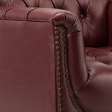 Elijah Genuine Leather Armchair