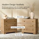 Bridget 3-Drawer Nightstand