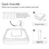 Erauso Genuine Leather ottoman