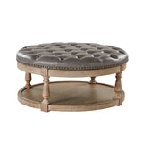 Antonia Vegan Leather Ottoman