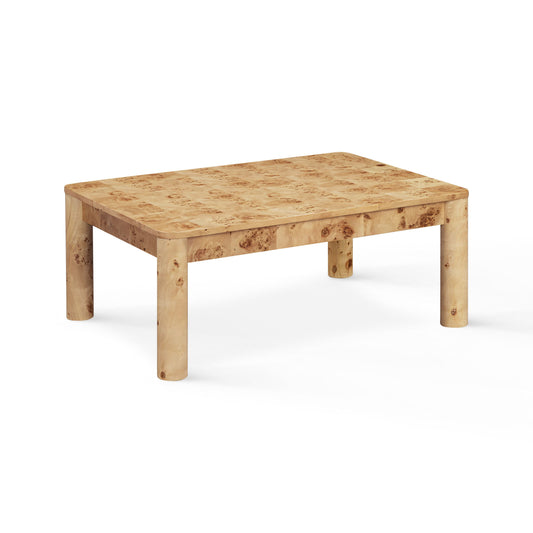 Berri 39" Natural Burl Coffee Table