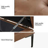 Irvin Lift Top Shelved Storage Cocktail Ottoman