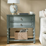 Gwen 30"Tall 2-Drawer End Table