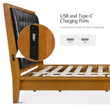Walter Solid Wood Platform King Bed