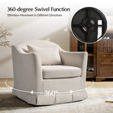 Patricia Slipcovered Swivel Armchair