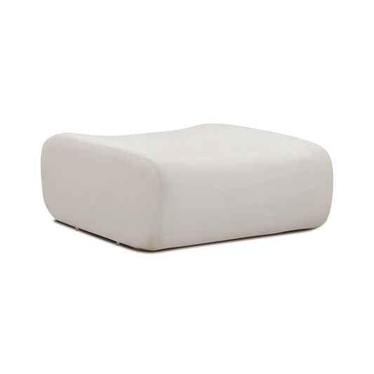 Zenith Contract-Grade Upcycled Fabric Ottoman
