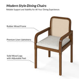 Antoine Ratten Dining Chair Set of 2