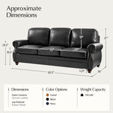 Gerardo Genuine Leather Sofa