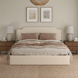 Stuart Hydraulic Lift Up Storage Upholstered Platform King Bed