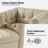 Arnold Genuine Leather Swivel Club Chair