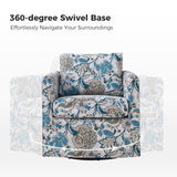 Armando Slipcovered Swivel Chair