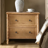 Carol 26"Tall 2-Drawer Nightstand