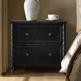 Carol 26"Tall 2-Drawer Nightstand