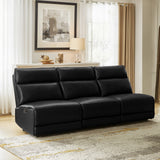 Genuine Leather Power Reclining Corner Sectional