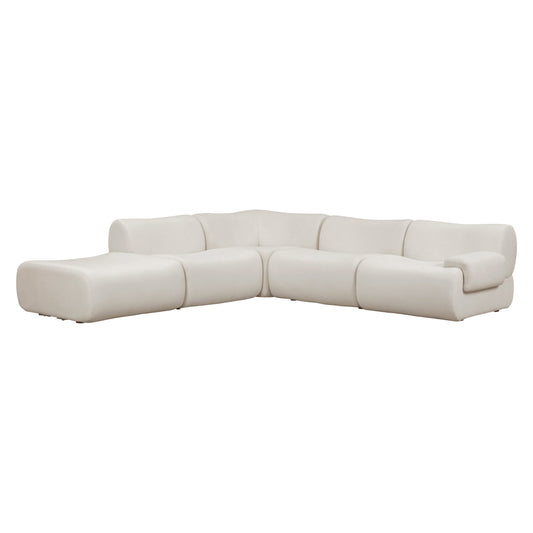 Zenith 5-Piece Contract-Grade Upcycled Fabric Modular Sectional