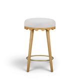 Oodle Performance Vegan Mohair Bar and Counter Stool