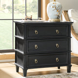 Lev 3-Drawer Nightstand