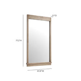 Aimee 44"X77" Solid Brushed Ash Floor Mirror