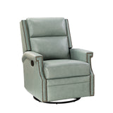 Louise Genuine Leather Swivel Rocker Recliner