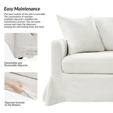 Patrice Slipcovered Sofa