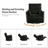 Archibald Power Rocking Swivel Nursery Recliner