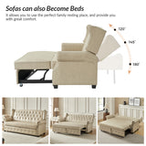 Ruedi Vegan Leather Sleeper Sofa