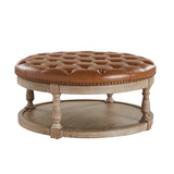 Antonia Vegan Leather Ottoman