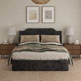 Stuart Hydraulic Lift Up Storage Upholstered Platform Queen Bed