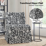 Edwin Slipper Chair with Slipcover Set Of 2