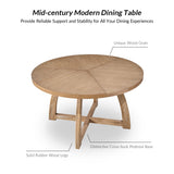 Miranda Solid Wood Round Dining Table