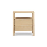 Tyra 22" Ash 2-Drawer Nightstand