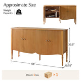 Avis 58"Wide 4 Door Sideboard
